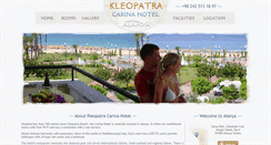 Desktop Screenshot of kleopatracarina.com